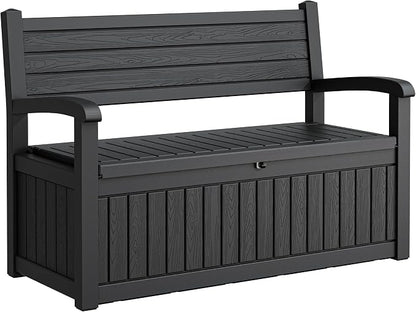 80 Gallon Lockable Deck Bench by WTFGO