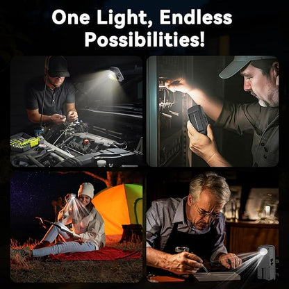 Grill Lights for Outdoor Grill Designed for Blackstone Weber Griddle, BBQ Grill Light for Blackstone Griddle Accessories, LED Grill Lights for Outdoor, Gifts for Men Dad, Grey