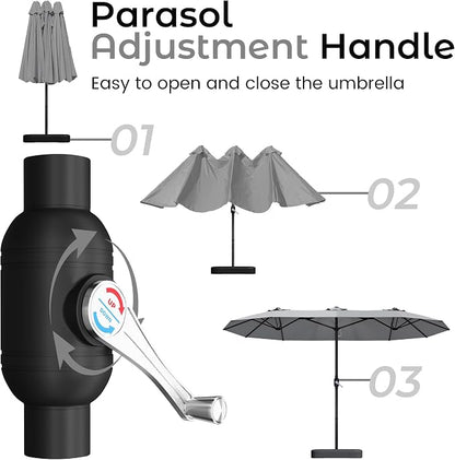 DomeShade 15ft Patio Umbrella - Image 8