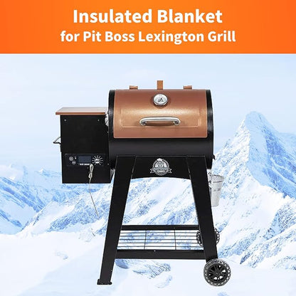 Utheer Thermal Insulated Blanket for Pit Boss Lexington 540 Wood Pellet Grill fits Pit Boss Lexington/Sportsman/Navigator 540/500/550 Grill Smoker Insulation Blanket Accessories PB500NX PB500SP PB550G