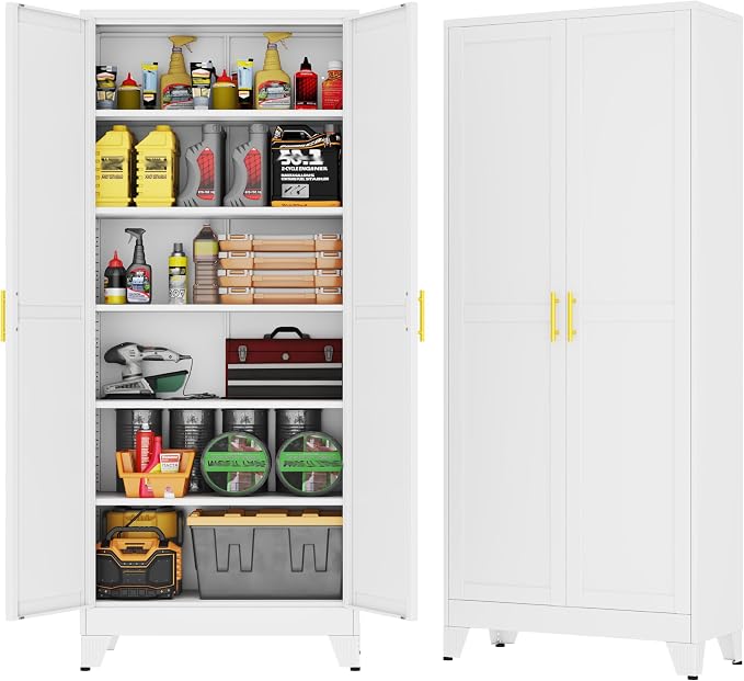 GAIOUS 75''Tall Metal Garage Storage Cabinet, File Cabinet by GAIOUS