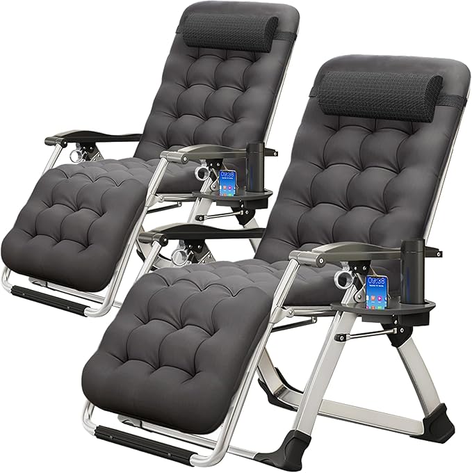 MOPHOTO Zero Gravity Chair, Outdoor Padded Lounge Chair by MOPHOTO