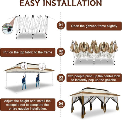COBIZI 12x20 Pop up Canopy Tent - Image 6
