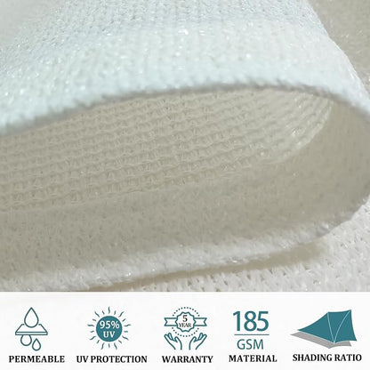 Shade&Beyond Custom Sun Shade Sail 13'x14'x19.1' Triangle Sun Sail Shades Patio - Image 3