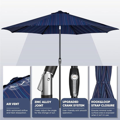 Tempera Patio Market Outdoor Table Umbrella - Image 4