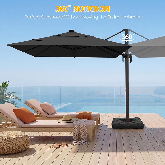 10x10 FT Patio Cantilever Umbrella - Image 3