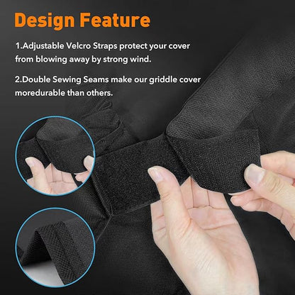 Heavy Duty 600D Polyester Cover Compatible with Traeger Silverton 810, Silverton XL Pellet Grill Smoker Outdoor Waterproof fit for Traeger Silverton 810 XL Pellet Grill Cover Full Length BAC593