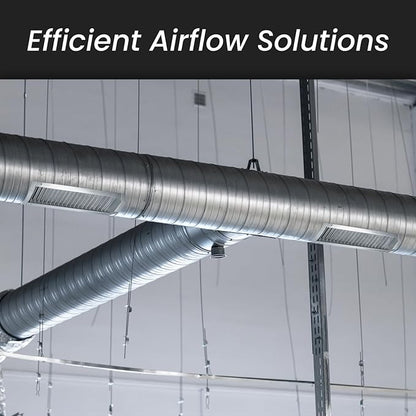 Repa Market 21" x 3" Inch Air Grille for Round Spiral Ducts - Adjustable Single Louvre Blade - Galvanized Ventilation Cover - Side Fit Round Surface Canal Ducting from 7" to 15.75" Inches