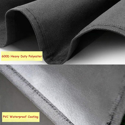 60 Inch Heavy Duty Waterproof Round Fire Pit/Table Cover, Weather Resistant Material Patio Cover, 60" D X 24" H