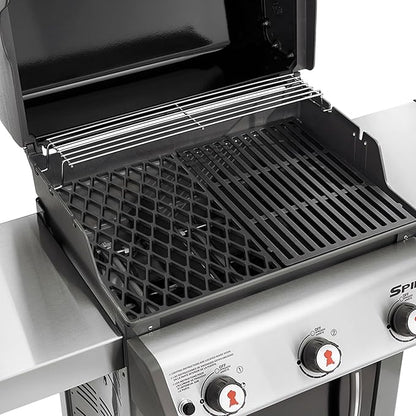 onlyfire Cast Iron Cooking Grate for Weber Spirit 300 Gas Grills with Front Control Konbs, Weber 7638 Grill Grate Replacement for Spirit E/S 310, E/S 320, E/S 330 (Year 2007-2017)