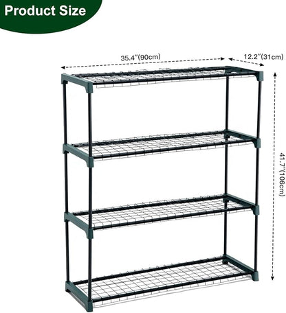 Panana 4 Tier Garden Greenhouse Steel Staging Shelving Plant Stand Garden - Image 5