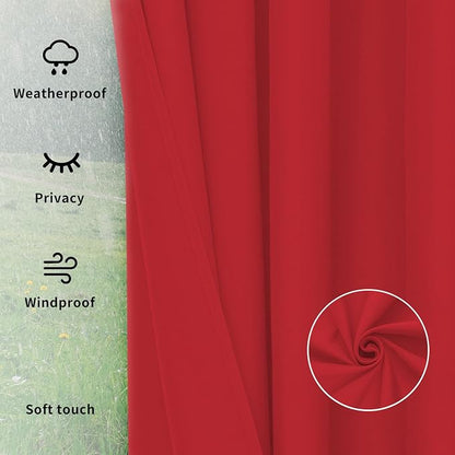 Easy-Going Outdoor Curtains for Patio 1 Panel, 54x96 inch, Weatherproof Privacy - Image 6