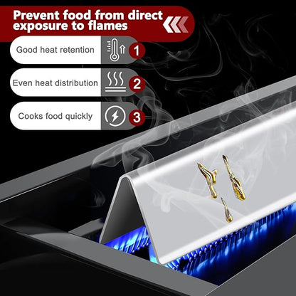 Hiorucet Grill Parts 7636 Flavorizer Bars 7638 Grates for Weber Spirit I and Spirit II Series with Front Controls, E310 E320 E330 S310 S320 S330 SP310 SP320 SP330 GS4 for Weber Spirit E310 Grill Parts