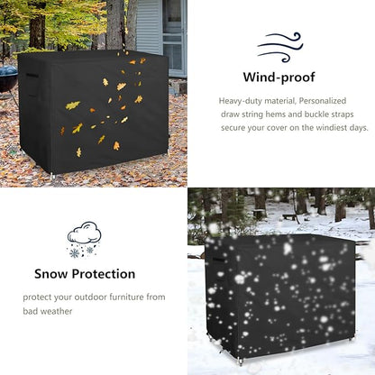 Bitubi 36 Inch Outdoor Prep Table Cover with Split Zipper, Waterproof Stainless Steel Prep & Work Table Cover for Patio Table- 36''L x 24''W x 35''H (Black)