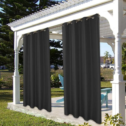 BONZER Outdoor Curtains for Patio Water Resistant Heavy Privacy | Light - Image 7