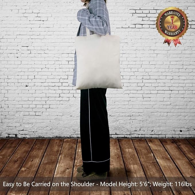 TOPDesign 3 | 6 | 12 | 24 | 48 | 192 Pack Economical Cotton Tote Bags, Lightweight Medium Reusable Grocery Shopping Cloth Bags, Suitable for DIY, Advertising, Promotion, Gift, Activity (3-Pack)