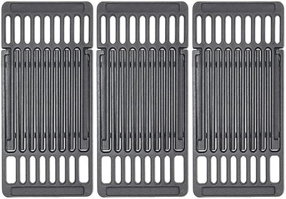 PCBZ0B (3-Pack) 8 inch wide Adjustable Cast Iron Cooking Grate Replacement for BBQ Grills Gas Eletric Grills, Universal Cooking Grids Extend from 14" up to 20" L