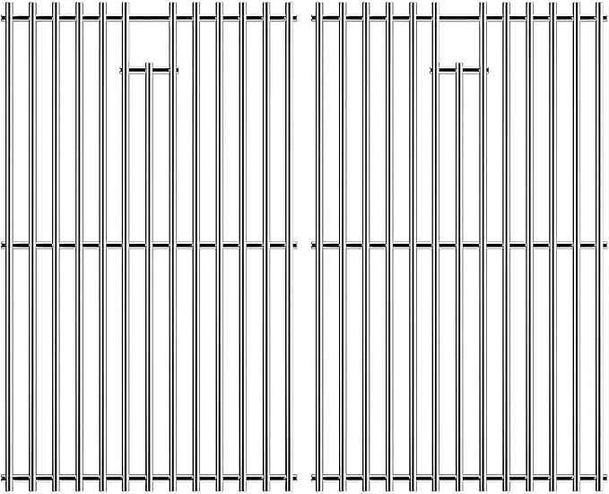17.5 inch Grill Cooking Grates for Weber Spirit E210 E-220 S210 S-220 Spirit 200&Spirit II 200 Series Gas Grills with Front Control, Stainless Steel Grates Replacement Parts for Weber 7637 Gas Grills