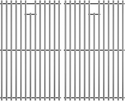 17.5 inch Grill Cooking Grates for Weber Spirit E210 E-220 S210 S-220 Spirit 200&Spirit II 200 Series Gas Grills with Front Control, Stainless Steel Grates Replacement Parts for Weber 7637 Gas Grills
