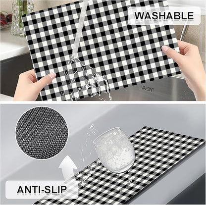 Lattice Placemats Set of 4 - Abstract Leather Heat Resistant Placemats for Dinner Table, Non-Slip Waterproof Oil-Proof Washable Reusable Placemat for Indoor Outdoor Kitchen Decor, 15.75In*11.81In