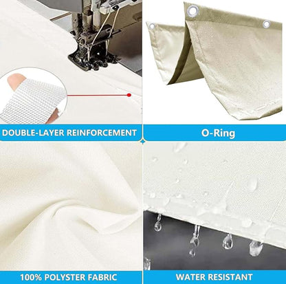 Retractable Waterproof Wave Awning Cover 4' x 9' - Image 3