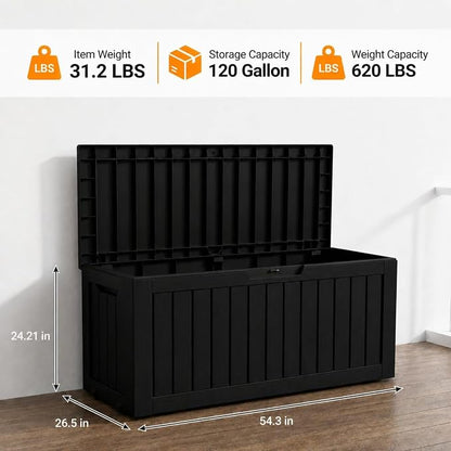 120 Gallon Resin Deck Box, Package Delivery Box - Image 2