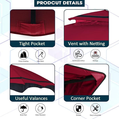 ABCCANOPY Riplock Gazebo Replacement Canopy - Image 3