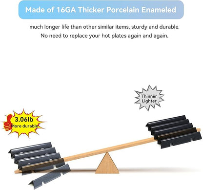 15.3 inch 67046 Flavorizer Bars for Weber Spirit II & I E310 E320 S310 S320 Grills with Front Mounted, Spirit II E310 7636 Heat Plate for Weber GS4 Spirit II 67046 69797 68843 Parts Flame Guard