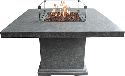All Fire Table Pit Wind Screens and Stainless Steel Buner Lid from ELEMENTI | ELEMENTI Plus and MODENO (Wind Screens, Square 22" WS - 004)