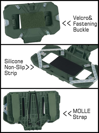 Tactical Gear Plate Carrier Vest Accessories Phone Chest Mount Holder for Screen Size 4.7"-6.7"