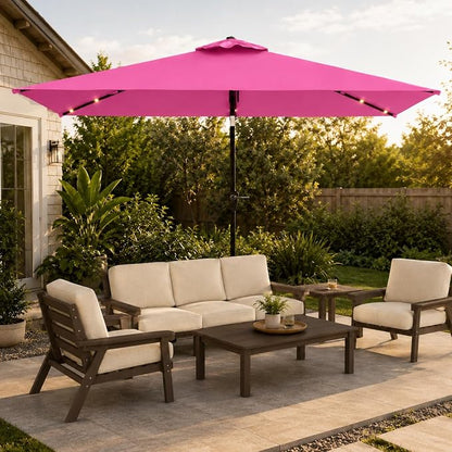 6.5 x 10ft Rectangular Patio Umbrella - Image 8