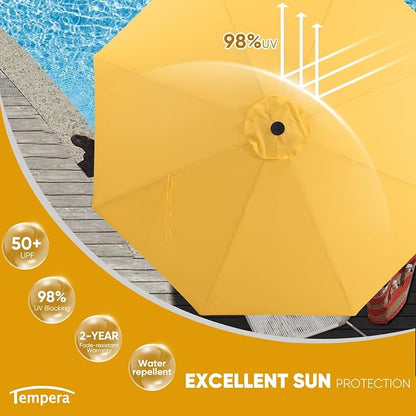 Tempera Patio Market Outdoor Table Umbrella - Image 2
