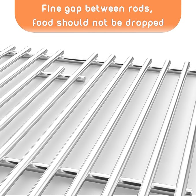 15'' Stainless Steel Grill Grate for Broil-Mate 165154 195554, Broil King Replacement Grates 986557, 9869-54, 9869-57, Signet 70, 20, 90, Crown 10, 20, 40, 90, Huntington 6666-54, Sterling1155-54