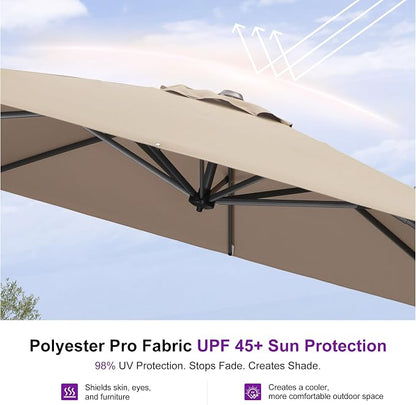PURPLE LEAF Outdoor Umbrella - Image 5