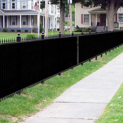 Sunnyglade 4 feet x 100 feet Privacy Screen Fence Heavy Duty Fencing Mesh Shade Net Cover for Wall Garden Yard Backyard (Black, 4 ft X 100 ft)
