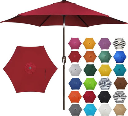 7.5 ft Patio Umbrella, Yard Umbrella, Outdoor Market Umbrella by Blissun
