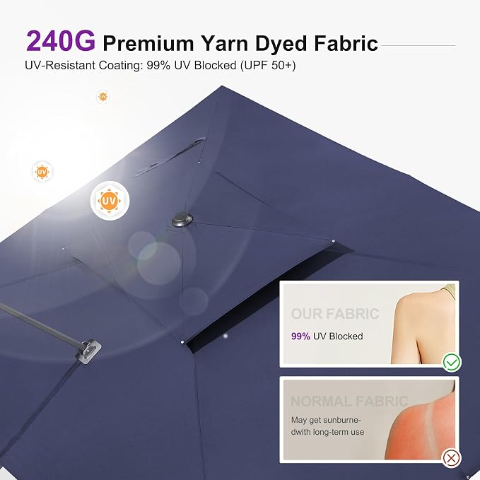 PURPLE LEAF Cantilever Umbrella - Image 2