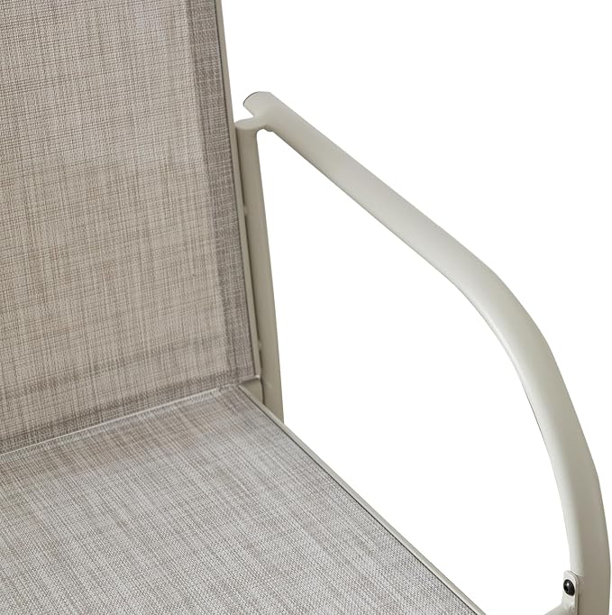 Stackable Patio Chairs Set of 4, Outdoor Dining Chairs - Image 6