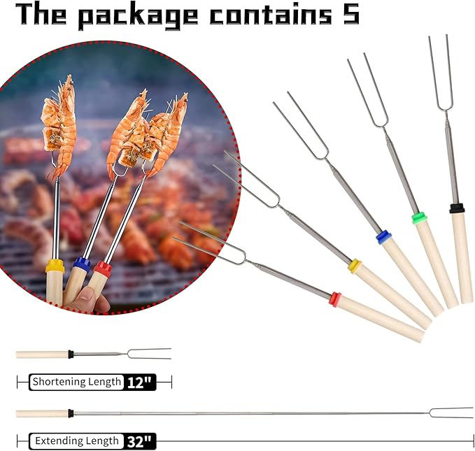 Fire Pit Spark Screen, Outdoor 40 Inch Round Fire Pit Screen with Foldable Hook and Marshmallow Sticks, Heavy Duty Steel Mesh Fire Pit Cover for Backyard, Beach, RV Camping