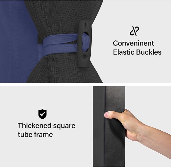 12'x12' Outdoor Gazebo, Metal Frame Heavy Duty Patio Canopy Tent Shelter - Image 8