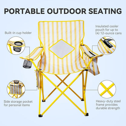 Nazhura 4 Pack Outdoor Camping Chairs Folding/Foldable/Portable - Image 4