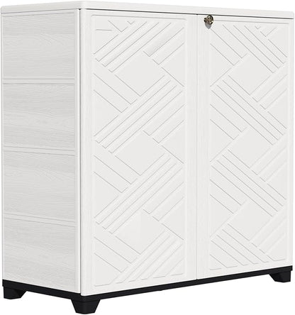 ZZM Indoor/Outdoor Storage Cabinet Waterproof, All Weather Outdoor Storage by ZZM