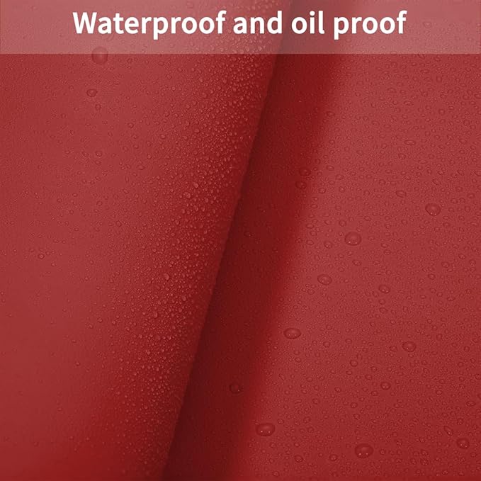Table Pad Protector for Dining Room Table - Can Be Used On Both Sides Waterproof and Easy to Clean Good Flatness Used for Dining Table(Black+Wine Red 54x72)