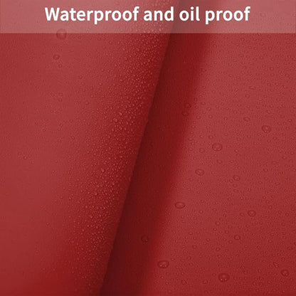 Leather Table Cover,1.8mm Thick,30x48 Inch Table Protector,Table Pads for Dining Room Table Rectangular,Table Cover Protector.(Black+Wine Red,30x48)