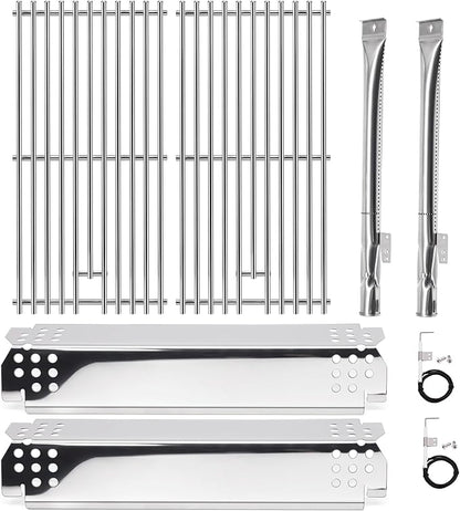 Hiorucet Grill Replacement Part for Nexgrill 2 Burner 720-0864 720-0864M, Replacement Part for Megamaster 720-0864MA, Cooking Grates, Heat Plates, Burner Tubes, Grill Igniters for Nexgrill 720-0864