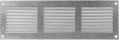Repa Market 12x4 Inch Air Vent Cover/Galvanized Steel Louvered Grill Cover with Mesh Screen/Wall or Ceiling Vent/Durable Flush Mount HVAC Register for Indoor and Outdoor Ventilation