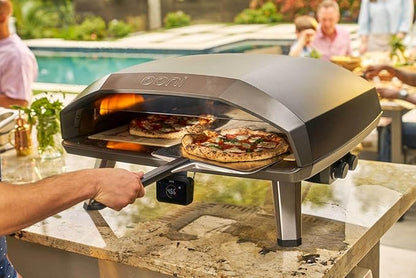Ooni Koda 2 Max Gas Pizza Oven – 24" Propane Powered Outdoor Oven with 28 mBar Regulator and Gas Hose, Large Propane Pizza Oven - Black