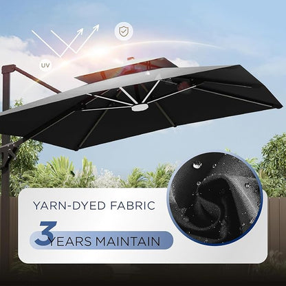 Deconk 10' X 13' Patio Cantilever Outdoor Umbrella - Image 5