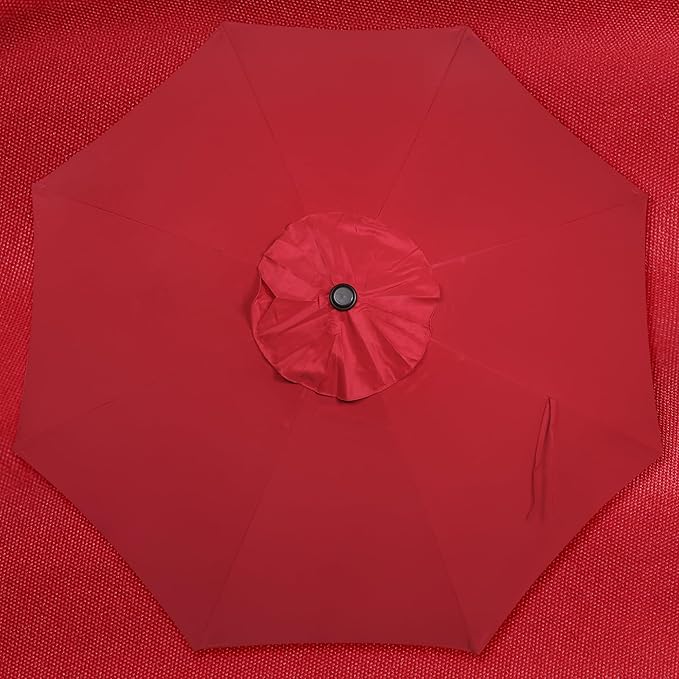 9' Outdoor Patio Umbrella, Outdoor Table Umbrella, Yard Umbrella, Market - Image 4