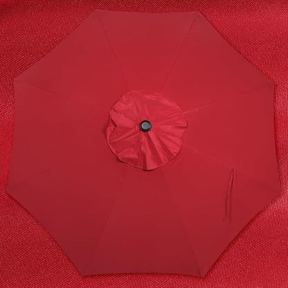 9' Outdoor Patio Umbrella, Outdoor Table Umbrella, Yard Umbrella, Market - Image 4